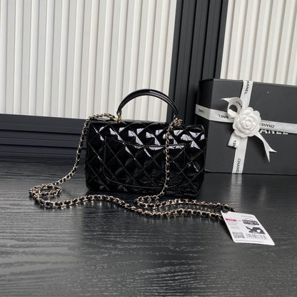 Chanel Inspired Handbags, AA+ Quality 100% Genuine Leather Classic Flap Medium Quilted Lambskin Black Gold, 18X 1 1X 5cm BL 4 Colour for chanel hand bag