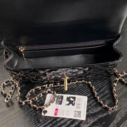 Chanel Inspired Handbags, AA+ Quality 100% Genuine Leather Classic Flap Medium Quilted Lambskin Black Gold, 18X 1 1X 5cm BL 4 Colour for chanel hand bag