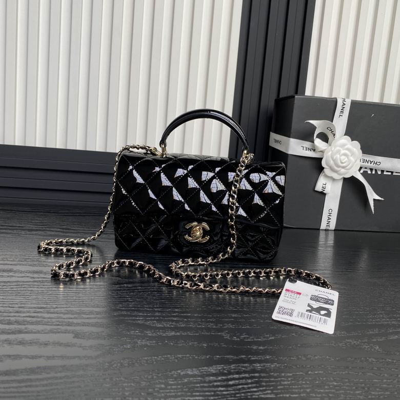 Chanel Inspired Handbags, AA+ Quality 100% Genuine Leather Classic Flap Medium Quilted Lambskin Black Gold, 18X 1 1X 5cm BL 4 Colour for chanel hand bag