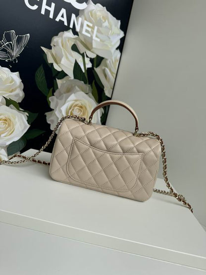 Chanel Handbags, AA+ Quality 100% Genuine Leather Classic Flap Medium Quilted Lambskin Black Gold, 18X 1 1X 5cm BL 4 Colour for chanel hand bag