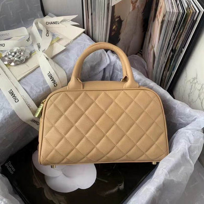 Chanel Inspired Handbags, AA+ Quality 100% Genuine Leather Classic Flap Medium Quilted Lambskin Black Gold, 25X 14X 9cm BL 3 Colour for chanel hand bag