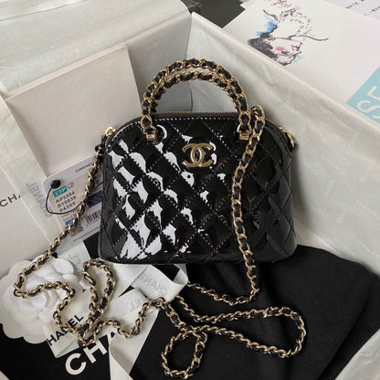 Chanel Inspired Handbags, AA+ Quality 100% Genuine Leather Classic Flap Medium Quilted Lambskin Black Gold, 11X 16X 5.5cm BL 3 Colour for chanel hand bag