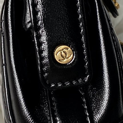 Chanel Inspired Handbags, AA+ Quality 100% Genuine Leather Classic Flap Medium Quilted Lambskin Black Gold, 18X 1 1X 5cm BL 4 Colour for chanel hand bag