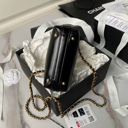 Chanel Inspired Handbags, AA+ Quality 100% Genuine Leather Classic Flap Medium Quilted Lambskin Black Gold, 18X 1 1X 5cm BL 4 Colour for chanel hand bag