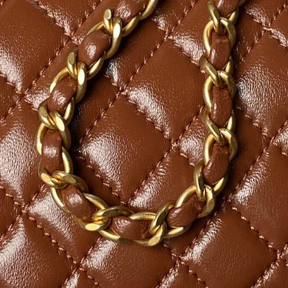 Chanel Inspired Handbags, AA+ Quality 100% Genuine Leather Classic Flap Medium Quilted Lambskin Black Gold, 18X 1 1X 5cm BL 4 Colour for chanel hand bag