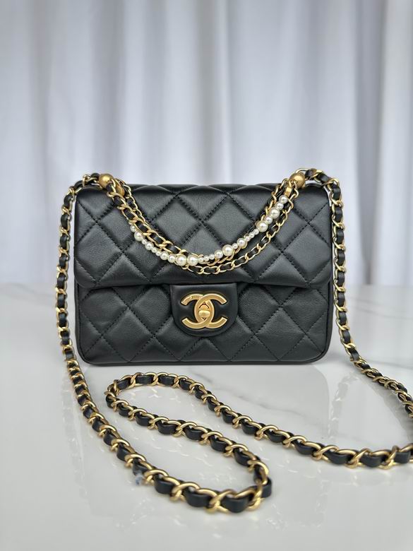 Chanel Handbags, AA+ Quality 100% Genuine Leather Classic Flap Medium Quilted Lambskin Black Gold, 18X 1 1X 5cm BL 4 Colour for chanel hand bag
