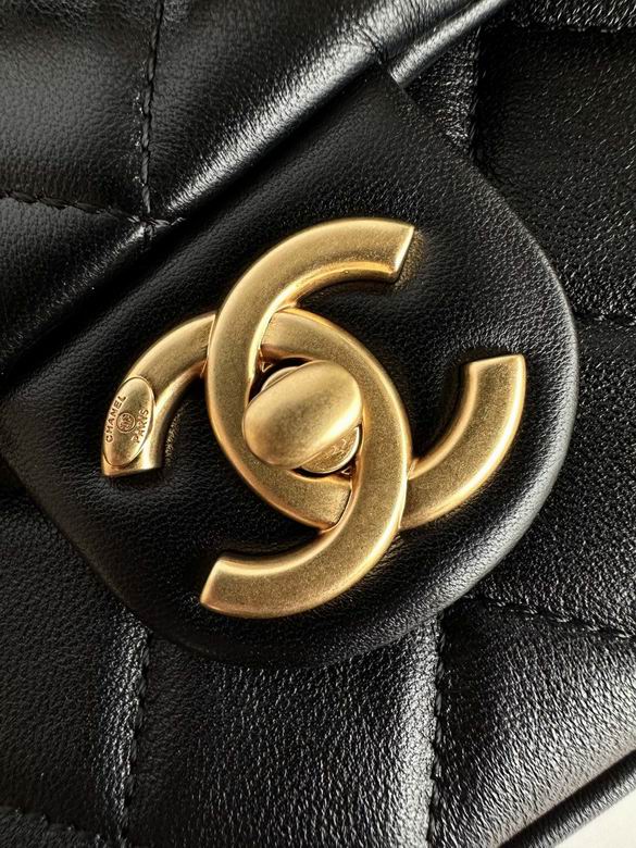 Chanel Handbags, AA+ Quality 100% Genuine Leather Classic Flap Medium Quilted Lambskin Black Gold, 18X 1 1X 5cm BL 4 Colour for chanel hand bag