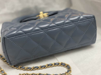 Chanel Inspired Handbags, AA+ Quality 100% Genuine Leather Classic Flap Medium Quilted Lambskin Black Gold, 13X 19X 7cm BL 2 Colour for chanel hand bag
