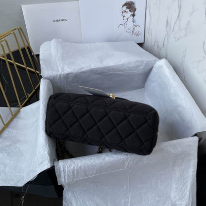 Chanel Inspired Handbags, AA+ Quality 100% Genuine Leather Classic Flap Medium Quilted Lambskin Black Gold, 13X 19X 7cm BL 4 Colour for chanel hand bag