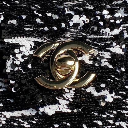 Chanel Sequin Handbags, AA+ Quality 100% Genuine Leather Classic Flap Medium Quilted Lambskin Black Gold, 18X 1 1X 5cm BL 4 Colour for chanel hand bag