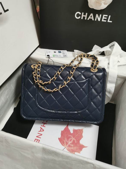 Chanel Handbags, AA+ Quality 100% Genuine Leather Classic Flap Medium Quilted Lambskin Black Gold, 18X 1 1X 5cm BL 4 Colour for chanel hand bag