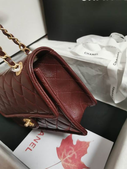 Chanel Handbags, AA+ Quality 100% Genuine Leather Classic Flap Medium Quilted Lambskin Black Gold, 18X 1 1X 5cm BL 4 Colour for chanel hand bag