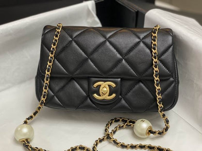 Chanel Handbags, AA+ Quality 100% Genuine Leather Classic Flap Medium Quilted Lambskin Black Gold, 18X 1 1X 5cm BL 4 Colour for chanel hand bag