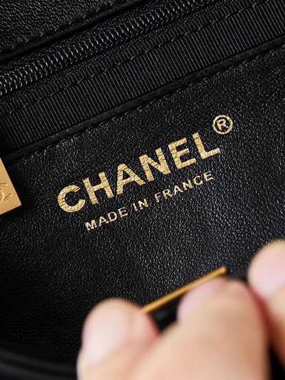 Chanel Handbags, AA+ Quality 100% Genuine Leather Classic Flap Medium Quilted Lambskin Black Gold, 18X 1 1X 5cm BL 4 Colour for chanel hand bag