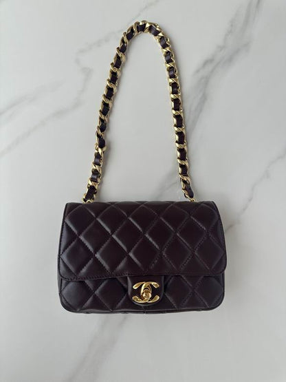 Chanel Handbags, AA+ Quality 100% Genuine Leather Classic Flap Medium Quilted Lambskin Black Gold, 18X 1 1X 5cm BL 4 Colour for chanel hand bag