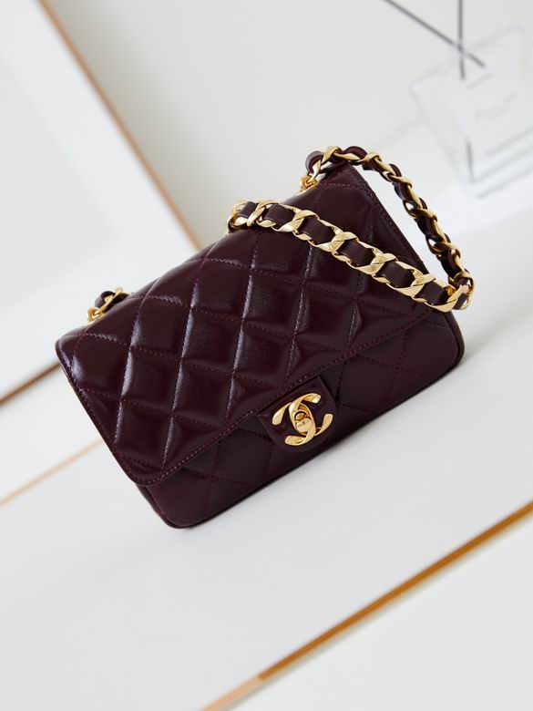 Chanel Handbags, AA+ Quality 100% Genuine Leather Classic Flap Medium Quilted Lambskin Black Gold, 18X 1 1X 5cm BL 4 Colour for chanel hand bag