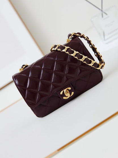 Chanel Handbags, AA+ Quality 100% Genuine Leather Classic Flap Medium Quilted Lambskin Black Gold, 18X 1 1X 5cm BL 4 Colour for chanel hand bag
