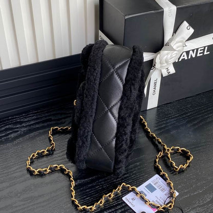 Chanel Inspired Handbags, AA+ Quality 100% Genuine Leather Classic Flap Medium Quilted Lambskin Black Gold, 18X 1 1X 5cm BL 4 Colour for chanel hand bag