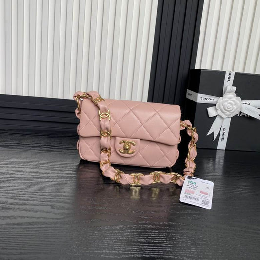 Chanel Inspired Handbags, AA+ Quality 100% Genuine Leather Classic Flap Medium Quilted Lambskin Black Gold, 18X 1 1X 5cm BL 4 Colour for chanel hand bag