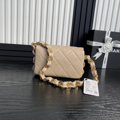 Chanel Inspired Handbags, AA+ Quality 100% Genuine Leather Classic Flap Medium Quilted Lambskin Black Gold, 18X 1 1X 5cm BL 4 Colour for chanel hand bag