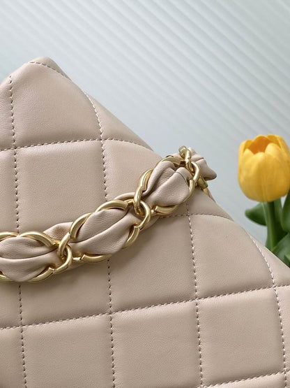Chanel Inspired Handbags, AA+ Quality 100% Genuine Leather Classic Flap Medium Quilted Lambskin Black Gold, 18X 1 1X 5cm BL 4 Colour for chanel hand bag