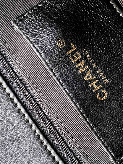 Chanel Inspired Handbags, AA+ Quality 100% Genuine Leather Classic Flap Medium Quilted Lambskin Black Gold, 18X 1 1X 5cm BL 4 Colour for chanel hand bag