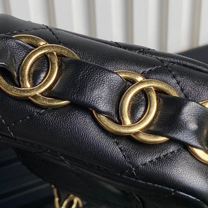 Chanel Handbags, AA+ Quality 100% Genuine Leather Classic Flap Medium Quilted Lambskin Black Gold, 18X 1 1X 5cm BL 4 Colour for chanel hand bag