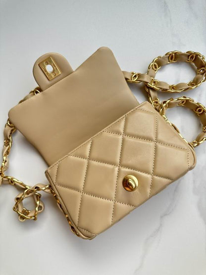 Chanel Inspired Handbags, AA+ Quality 100% Genuine Leather Classic Flap Medium Quilted Lambskin Black Gold, 18X 1 1X 5cm BL 4 Colour for chanel hand bag