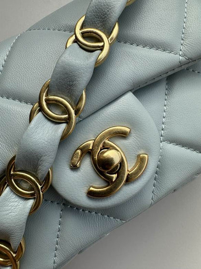 Chanel Inspired Handbags, AA+ Quality 100% Genuine Leather Classic Flap Medium Quilted Lambskin Black Gold, 18X 1 1X 5cm BL 4 Colour for chanel hand bag