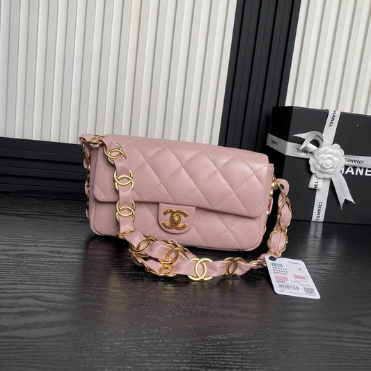 Chanel Handbags, AA+ Quality 100% Genuine Leather Classic Flap Medium Quilted Lambskin Black Gold, 18X 1 1X 5cm BL 4 Colour for chanel hand bag