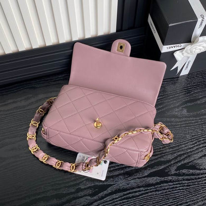 Chanel Inspired Handbags, AA+ Quality 100% Genuine Leather Classic Flap Medium Quilted Lambskin Black Gold, 18X 1 1X 5cm BL 4 Colour for chanel hand bag