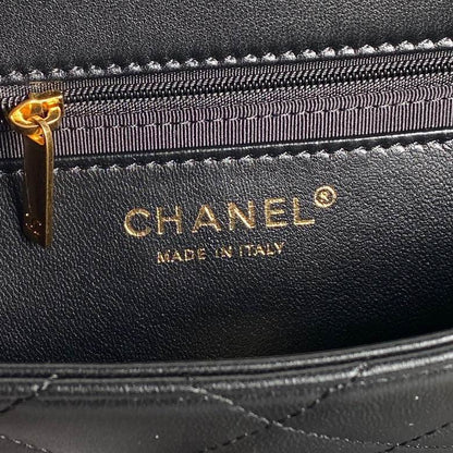 Chanel Handbags, AA+ Quality 100% Genuine Leather Classic Flap Medium Quilted Lambskin Black Gold, 18X 1 1X 5cm BL 4 Colour for chanel hand bag