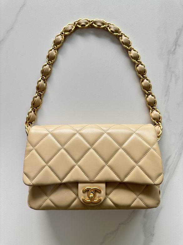 Chanel Inspired Handbags, AA+ Quality 100% Genuine Leather Classic Flap Medium Quilted Lambskin Black Gold, 18X 1 1X 5cm BL 4 Colour for chanel hand bag