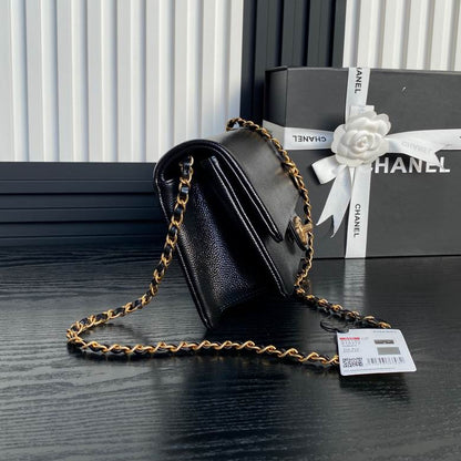 Chanel Inspired Handbags, AA+ Quality 100% Genuine Leather Classic Flap Medium Quilted Lambskin Black Gold, 18X 1 1X 5cm BL 4 Colour for chanel hand bag