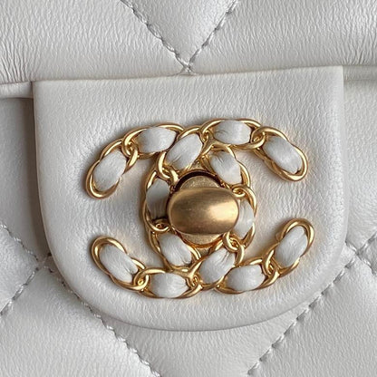 Chanel Inspired Handbags, AA+ Quality 100% Genuine Leather Classic Flap Medium Quilted Lambskin Black Gold, 25X 14X 9cm BL 3 Colour for chanel hand bag