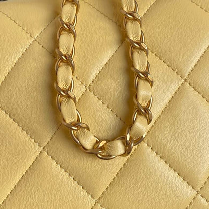 Chanel Inspired Handbags, AA+ Quality 100% Genuine Leather Classic Flap Medium Quilted Lambskin Black Gold, 25X 14X 9cm BL 3 Colour for chanel hand bag