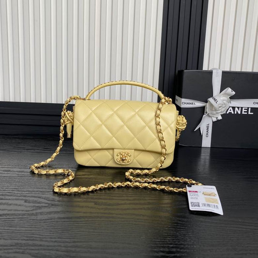 Chanel Inspired Handbags, AA+ Quality 100% Genuine Leather Classic Flap Medium Quilted Lambskin Black Gold, 25X 14X 9cm BL 3 Colour for chanel hand bag
