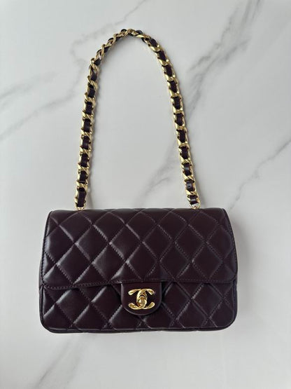 Chanel Handbags, AA+ Quality 100% Genuine Leather Classic Flap Medium Quilted Lambskin Black Gold, 18X 1 1X 5cm BL 4 Colour for chanel hand bag
