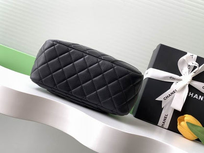 Chanel Inspired Handbags, AA+ Quality 100% Genuine Leather Classic Flap Medium Quilted Lambskin Black Gold, 18X 1 1X 5cm BL 4 Colour for chanel hand bag