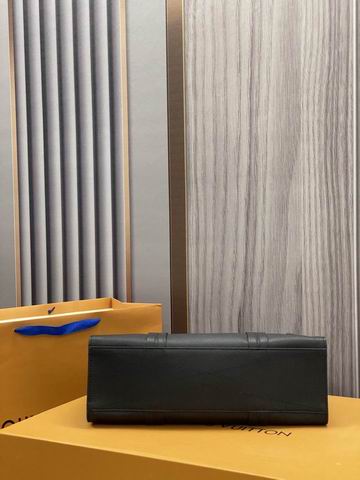 Louis vuitton Inspired Handbags, AA+ Quality 100% Genuine Leather Classic Flap Medium Quilted Lambskin Black Gold, 18X 1 1X 5cm BL 4 Colour