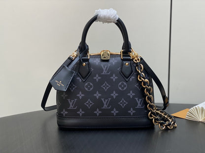Louis Vuitton Inspired Handbags, AA+ Quality 100% Genuine Leather Classic Flap Medium Quilted Lambskin Black Gold, 18X 1 1X 5cm BL 4 Colour