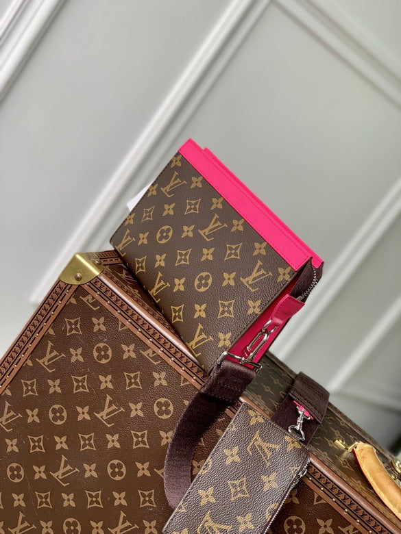 Louis vuitton Inspired Handbags, AA+ Quality 100% Genuine Leather Classic Flap Medium Quilted Lambskin Black Gold, 18X 1 1X 5cm BL 4 Colour
