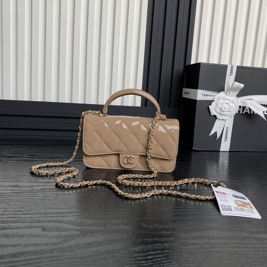 Chanel Inspired Handbags, AA+ Quality 100% Genuine Leather Classic Flap Medium Quilted Lambskin Black Gold, 18X 1 1X 5cm BL 4 Colour for chanel hand bag