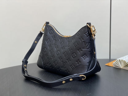 Inspired Handbags, AA+ Quality 100% Genuine Leather Classic Flap Medium Quilted Lambskin Black Gold, 18X 1 1X 5cm BL 4 Colour