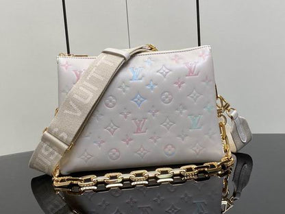 Inspired Handbags, AA+ Quality 100% Genuine Leather Classic Flap Medium Quilted Lambskin Black Gold, 18X 1 1X 5cm BL 4 Colour