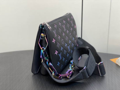 Inspired Handbags, AA+ Quality 100% Genuine Leather Classic Flap Medium Quilted Lambskin Black Gold, 18X 1 1X 5cm BL 4 Colour