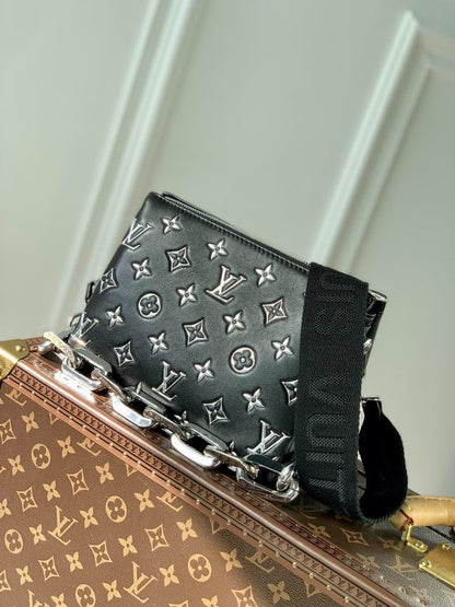 Inspired Handbags, AA+ Quality 100% Genuine Leather Classic Flap Medium Quilted Lambskin Black Gold, 18X 1 1X 5cm BL 4 Colour