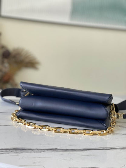 Inspired Handbags, AA+ Quality 100% Genuine Leather Classic Flap Medium Quilted Lambskin Black Gold, 18X 1 1X 5cm BL 4 Colour