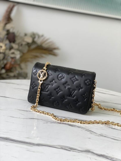 Inspired Handbags, AA+ Quality 100% Genuine Leather Classic Flap Medium Quilted Lambskin Black Gold, 18X 1 1X 5cm BL 4 Colour