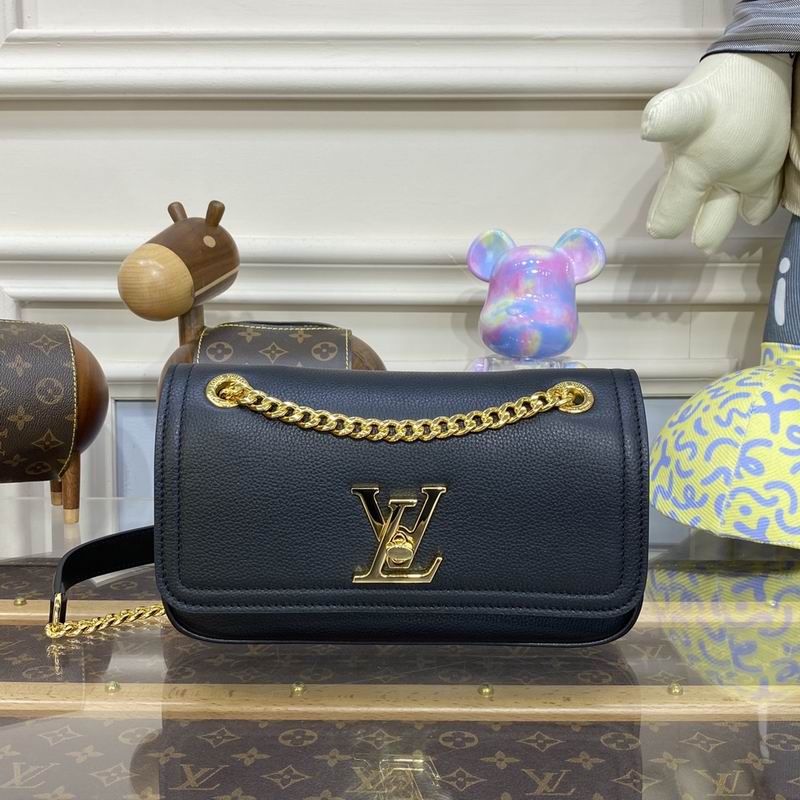 Inspired Handbags, AA+ Quality 100% Genuine Leather Classic Flap Medium Quilted Lambskin Black Gold, 18X 1 1X 5cm BL 4 Colour